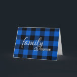 Black and Blue Kariert Son-in-law-Geburtstagkarte Karte<br><div class="desc">Geburtstag für Schwiegersohn auf blauem und schwarzem Büffel kariertes Muster. Das Kartendesign kann für alle Familienmitglieder bearbeitet werden.</div>