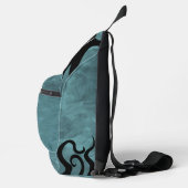 Black and Blue Kraken aus Deep Design Crossbody Bag (Rechts)