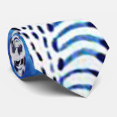 "Black and Blue" Neck Tie Krawatte (Gerollt)