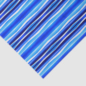 Black and Blue Painted Stripes  Seidenpapier (Detail)