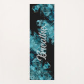 Black and Blue Smoke Yoga Mat Yogamatte (Vorderseite)