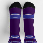 Black and Blue Sport Jersey - Name Number Socks Socken (Oben)