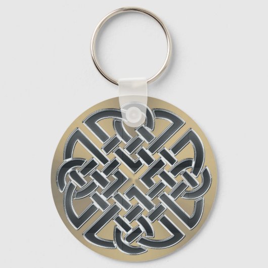 Black and Bronze Metal Celtic Knot Schlüsselanhäng Schlüsselanhänger (Vorderseite)