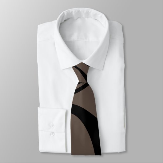 Black and Brown Business Neck Tie Krawatte (Gebunden)