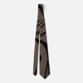 Black and Brown Business Neck Tie Krawatte (Rückseite)