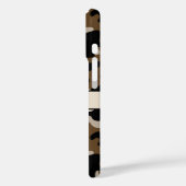 Black and Brown Camouflage Personalized Case-Mate iPhone Hülle (Rückseite / Links)