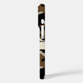 Black and Brown Camouflage Personalized Case-Mate iPhone Hülle (Rückseite / Links)