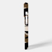 Black and Brown Camouflage Personalized Case-Mate iPhone Hülle (Rückseite / Links)