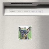 Black and Brown Chihuahua Magnet (In Situ (Geschirrspüler))