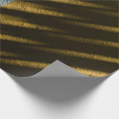 Black and brown striped textile geschenkpapier (Ecke)