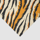 Black and Brown Tiger Stripes Pattern  Seidenpapier (Ausschnitt)