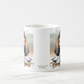 Black and Browns ''Basset Pup Personalize Kaffeetasse (Mittel)