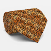 Black and Copper Halloween Neck Tie Krawatte (Gerollt)