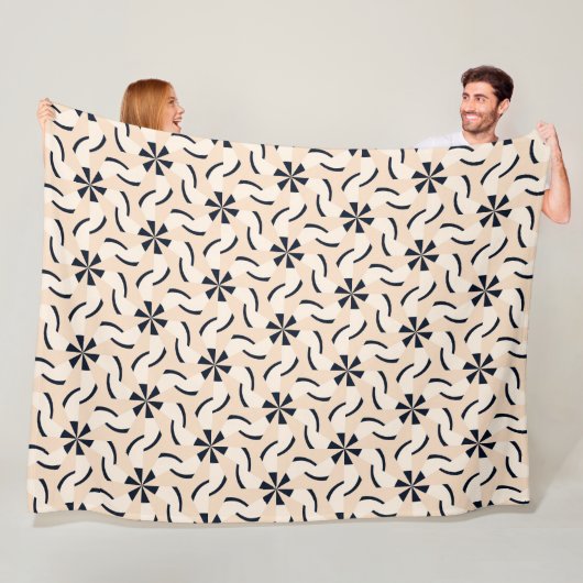 Black and Cream Celestie Dance Blanket Fleecedecke (Beispiel)