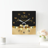 Black and Gold 50 Jahre Anniversary Presents, Uhr (Zuhause)