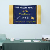 Black and Gold 50th Class Wiedersehen Banner, JEDE Banner (Messeveranstaltung)
