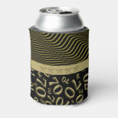 Black and Gold 70. Geburtstagsparty Dosenkühler (Kanne Rückseite)