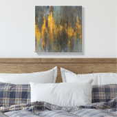 Black and Gold Abstract Print Danhui Nai | Leinwanddruck (Insitu (Schlafzimmer))