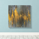 Black and Gold Abstract Print Danhui Nai | Leinwanddruck (Insitu (Holzboden))