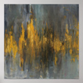 Black and Gold Abstract Print Danhui Nai | Poster (Vorne)