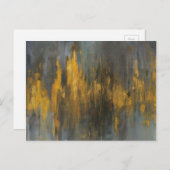 Black and Gold Abstract Print Danhui Nai | Postkarte (Vorne/Hinten)