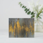 Black and Gold Abstract Print Danhui Nai | Postkarte (Stehend Vorderseite)