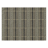 Black and Gold African Mud Cloud Print Tischdecke (Vorderseite (Horizontal))