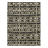 Black and Gold African Mud Cloud Print Tischdecke (Vorderseite)