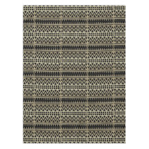 Black and Gold African Mud Cloud Print