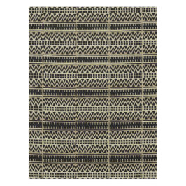 Black and Gold African Mud Cloud Print Tischdecke