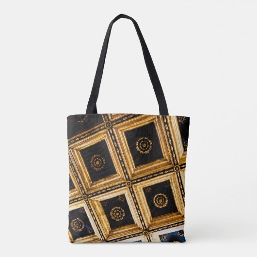 Black and Gold Architecture Tasche (Rückseite)