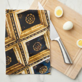 Black and Gold Architektur Geschirrtuch (Viertel Falte)