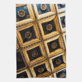 Black and Gold Architektur Geschirrtuch (Vertikal)