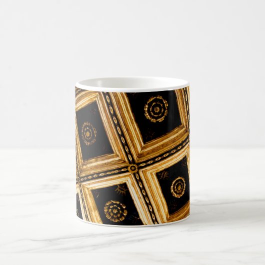 Black and Gold Architektur Kaffeetasse (Mittel)
