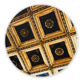 Black and Gold Architektur Keramikknauf (Vorderseite)