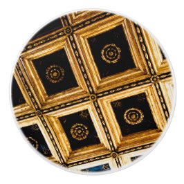 Black and Gold Architektur Keramikknauf