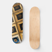 Black and Gold Architektur Skateboard (Vorderseite)