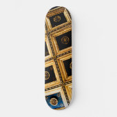 Black and Gold Architektur Skateboard (Vorderseite)