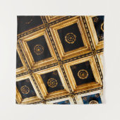 Black and Gold Architektur Wandteppich (Vorderseite)