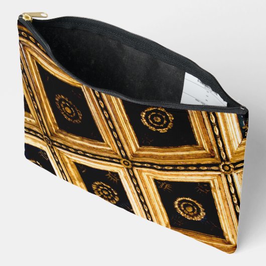 Black and Gold Architektur Zubehörtasche (Offen)
