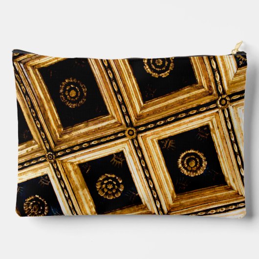 Black and Gold Architektur Zubehörtasche (Rückseite)