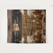 Black and Gold Art Deco Back Drop Great Gatsby Wandteppich (Vorderseite (Horizontal))