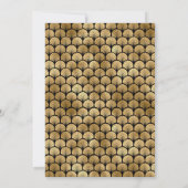 Black and Gold Art Deco Gold Bridal Shower Einladung (Rückseite)