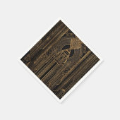 Black and Gold Art Deco Paper Napkin Serviette (Ecke)