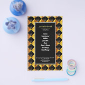 Black and Gold Art Deco Rhombus Flyer (Einzeln)