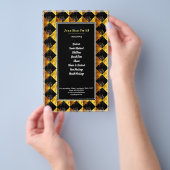 Black and Gold Art Deco Rhombus Flyer (Handgriff)