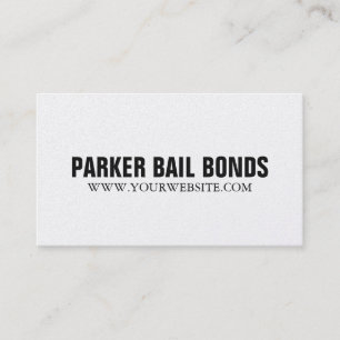 Black and Gold Bail Bail Bonds Company Visitenkarte