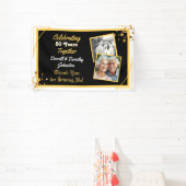 Black and Gold Balloons 50 Jahre Banner (InSitu)