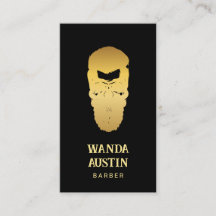 Black and Gold Barber Skull Barbershop