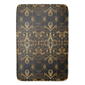 Black and Gold Bath Mat Badematte (Vorderseite Vertikal)